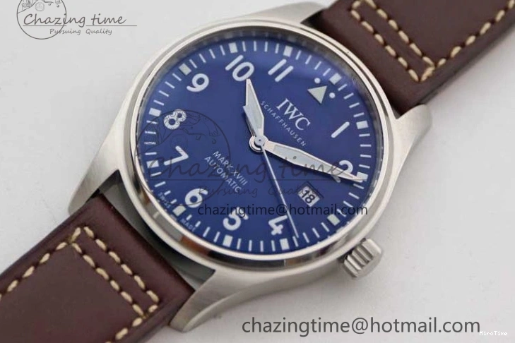 MIROTIME 0724 Mark XVIII IW327010 SS M+F 1:1 Best Edition Blue Dial on Brown Leather Strap A Resilient 7051